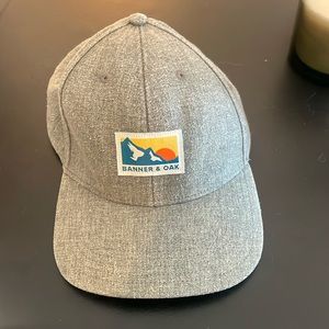 Banner & Oak Mountain Patch Hat – Gray Adjustable Outdoor Cap